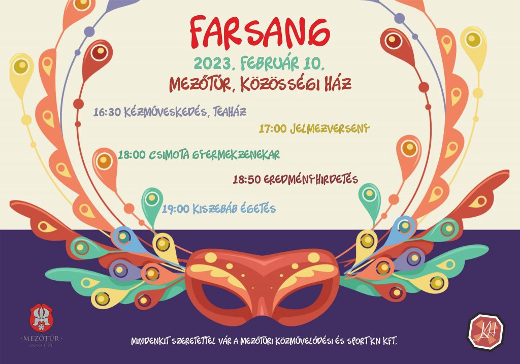 Farsang 2023 @ Mezőtúr, Közösségi Ház | Mezőtúr | Magyarország