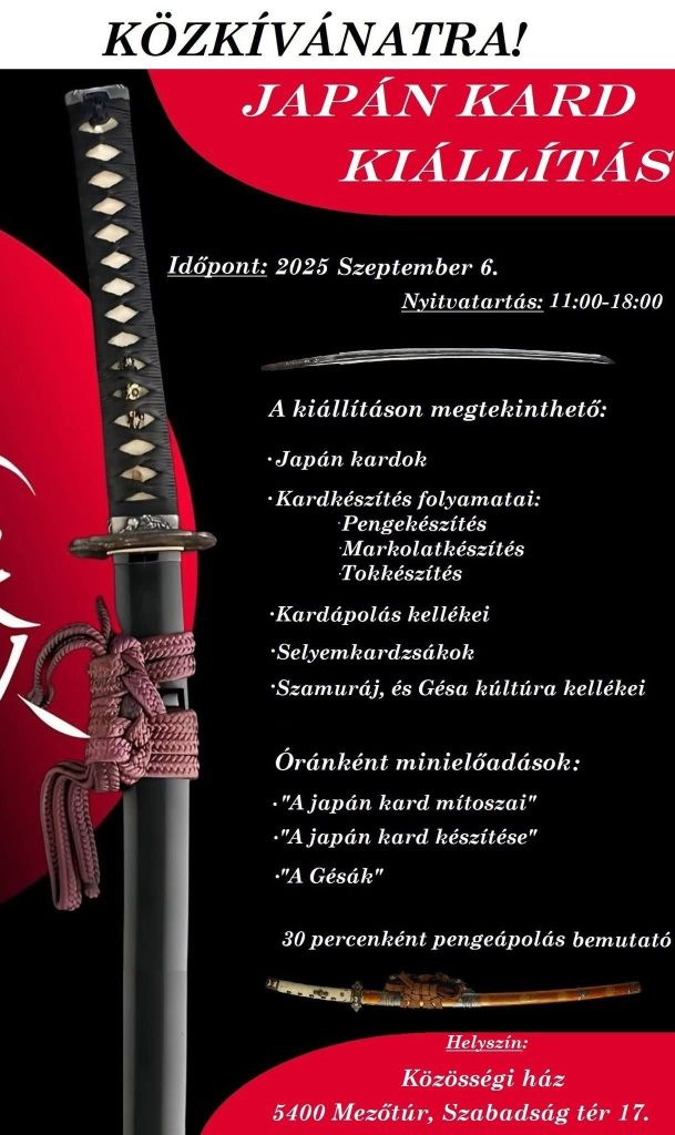 Japán kard kiállítás