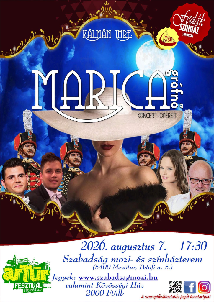Marica grófnő - színházi előadás Mezőtúron