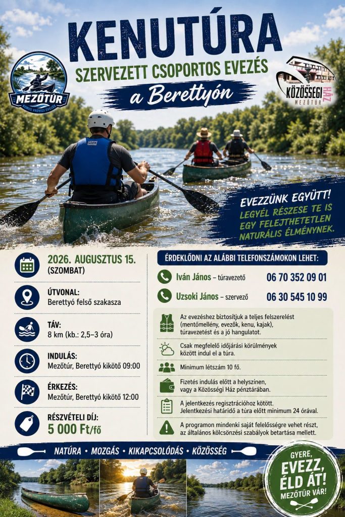Kenutúra a Berettyón