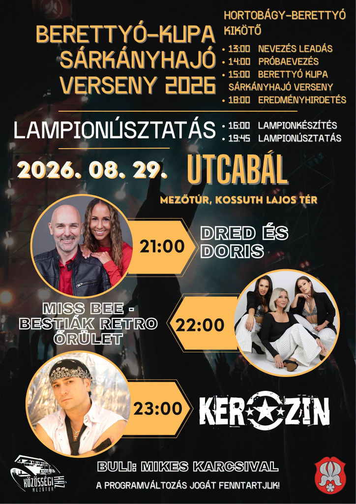 Berettyó-kupa sárkányhajó verseny 2026