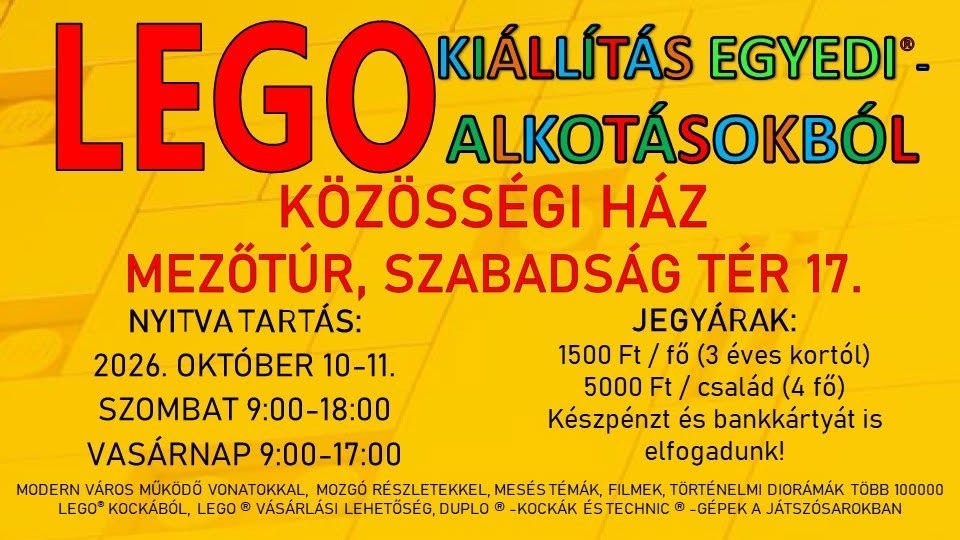 Lego kiállítás Mezőtúron