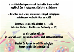 Mezőtúri alkotó pedagógusok kiállítása
