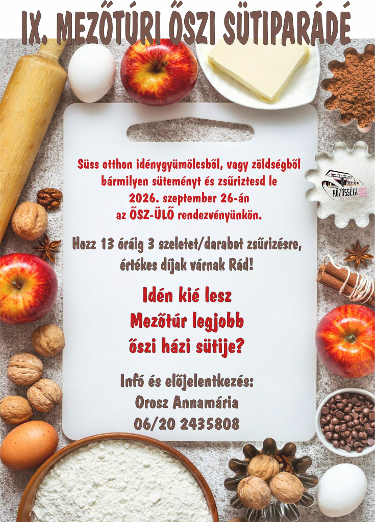 IX. Mezőtúri Őszi Sütiparádé