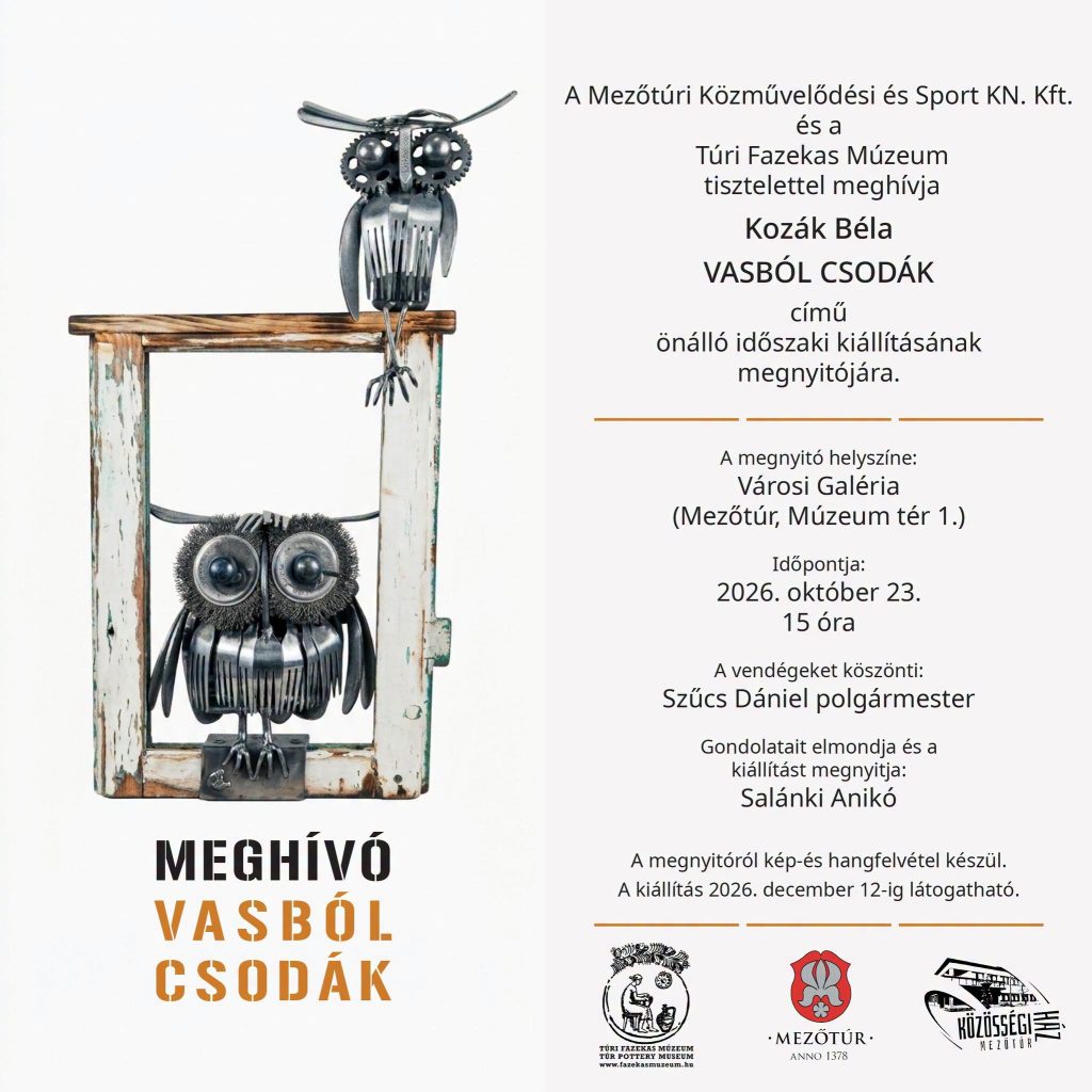 Vasból csodák - kiállításmegnyitó